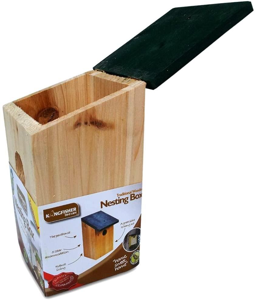 4 x Wooden Bird Nesting Box
