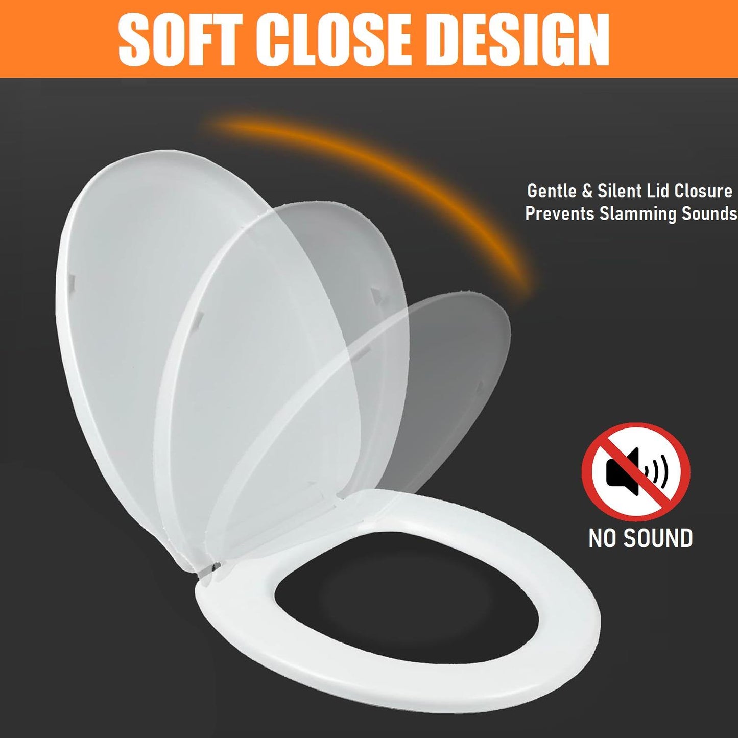 Soft Close Plastic Toilet Seat
