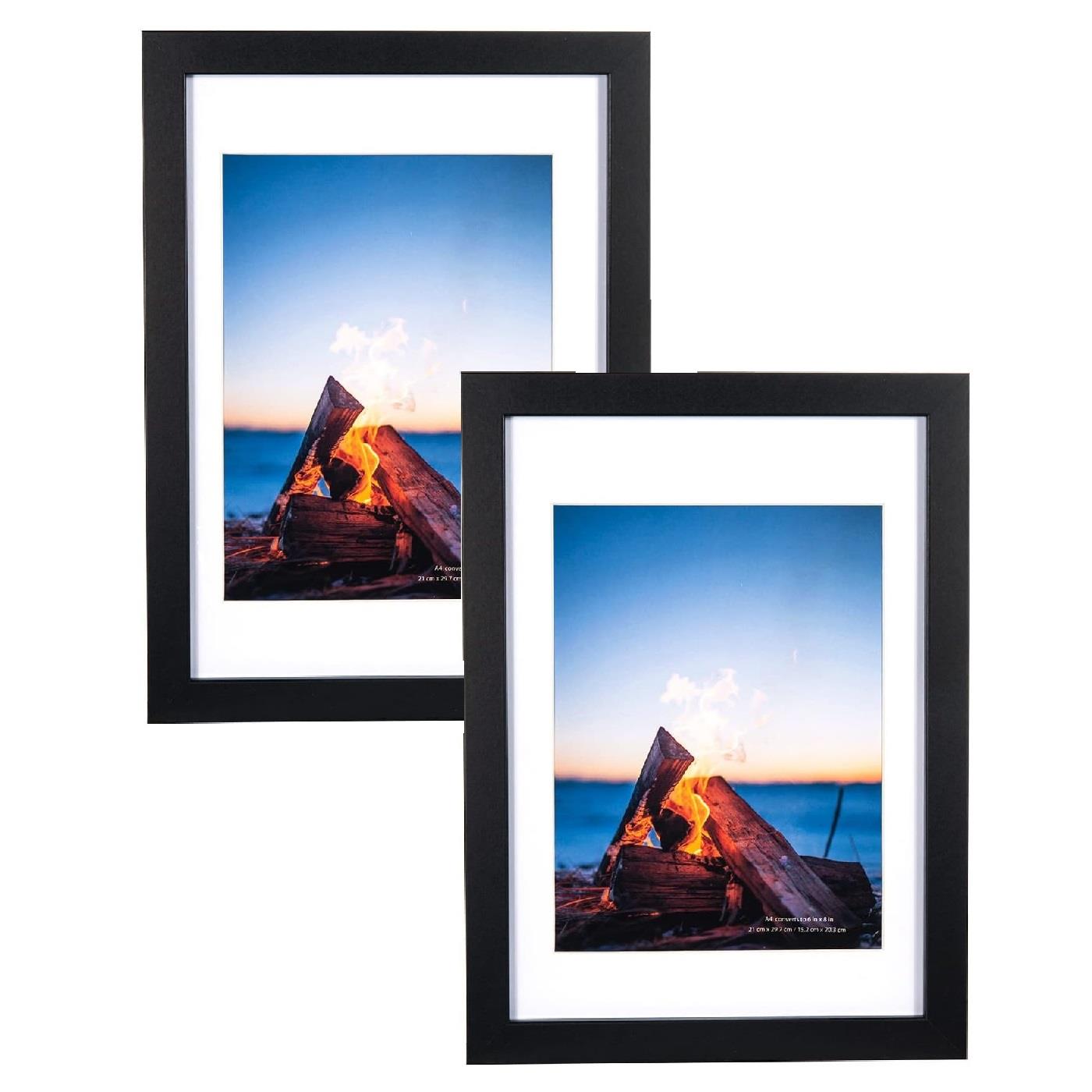2x Black A4 Frame