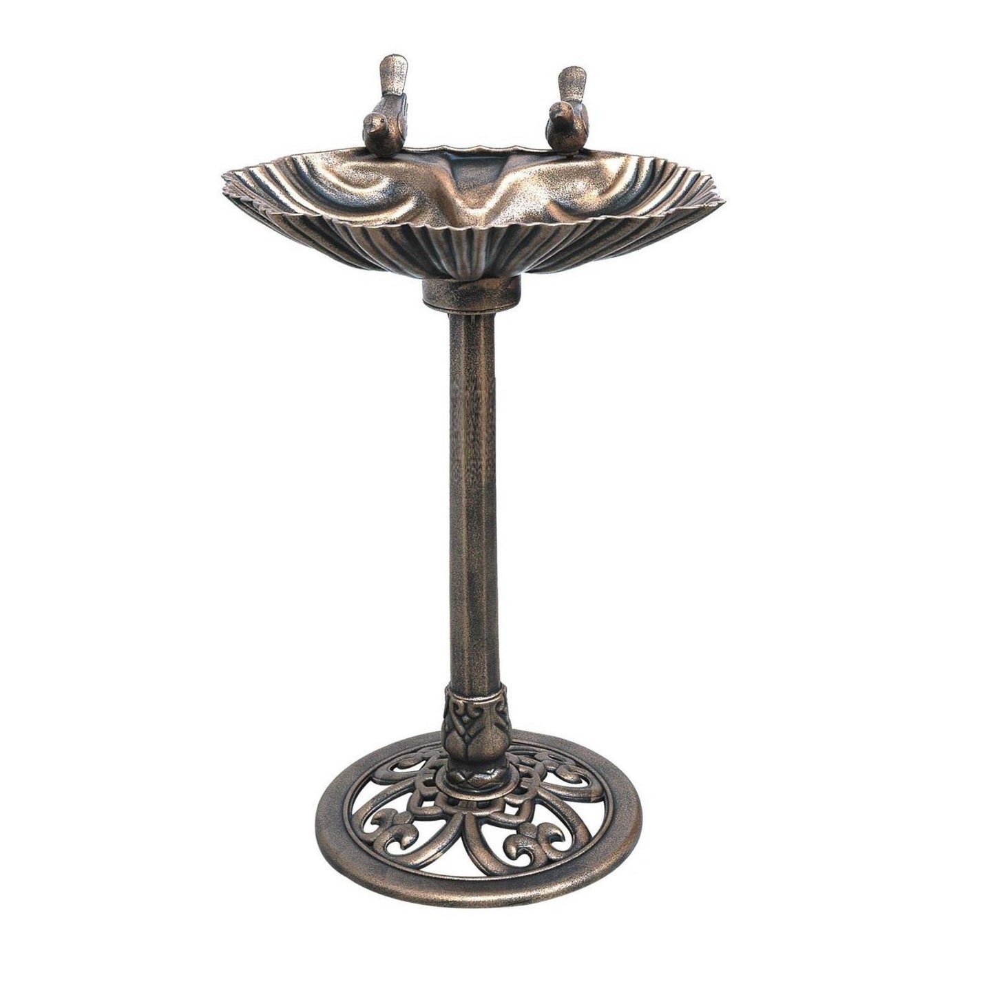 Bronze Effect Plastic 2 Bird Bath.