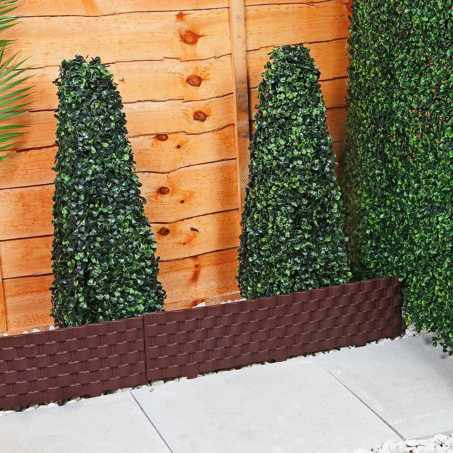8Pk Garden Patch Border Set (Brown)