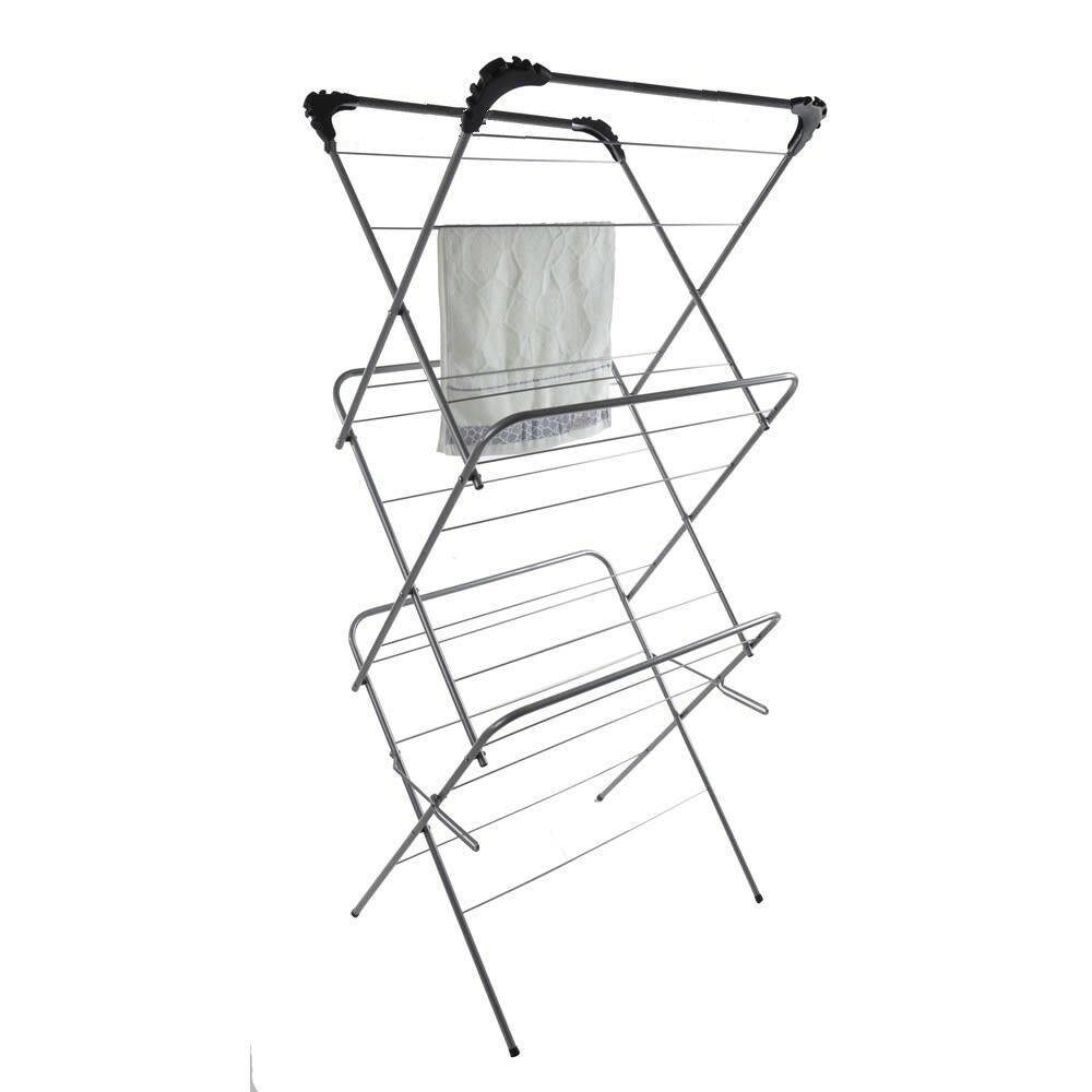 14m 3 Tier Airer Grey/ Black