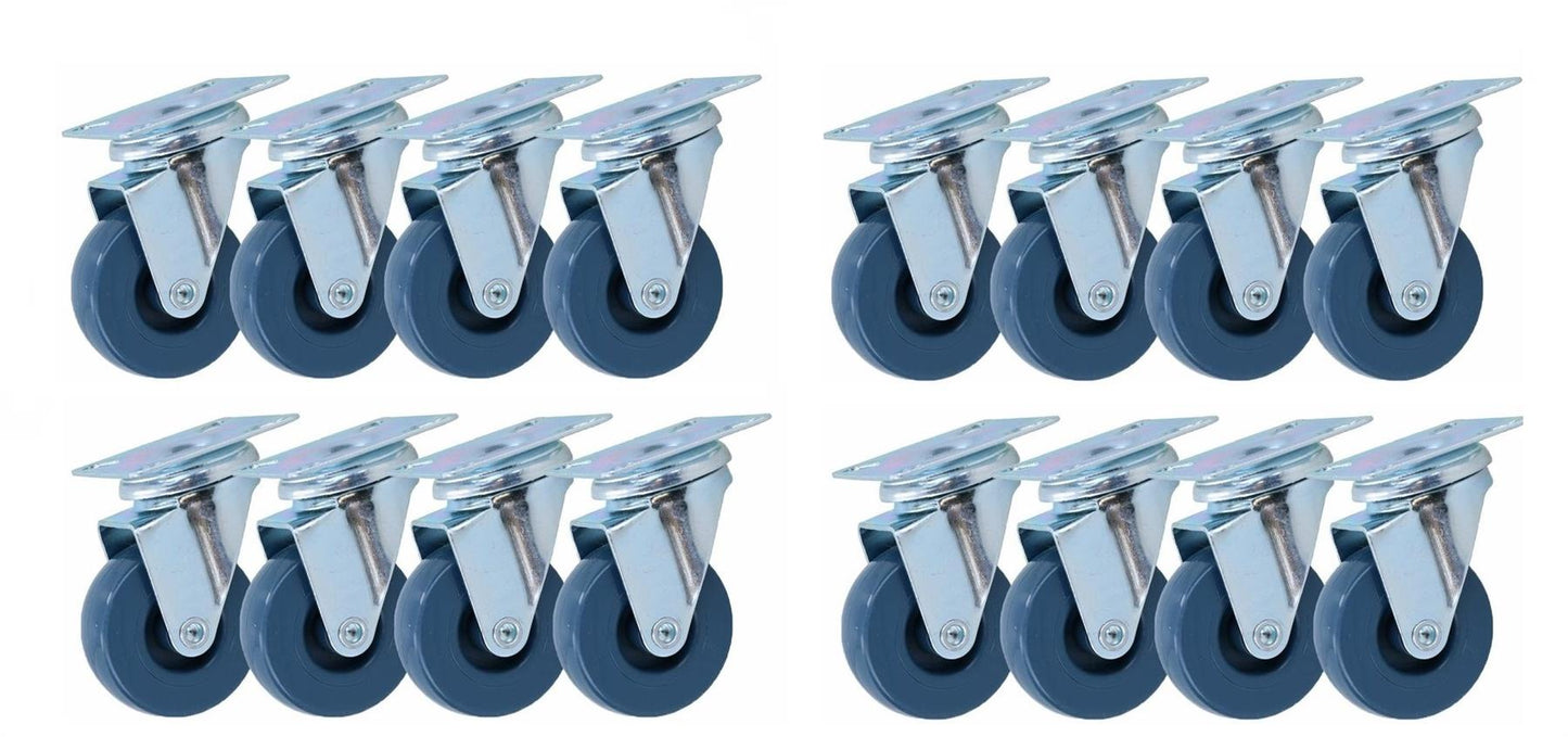 16PC 50MM SWIVEL CASTOR WHEEL SET