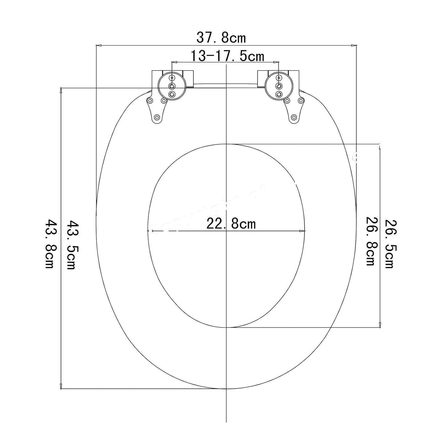 Toilet Seat MDF Mahogany