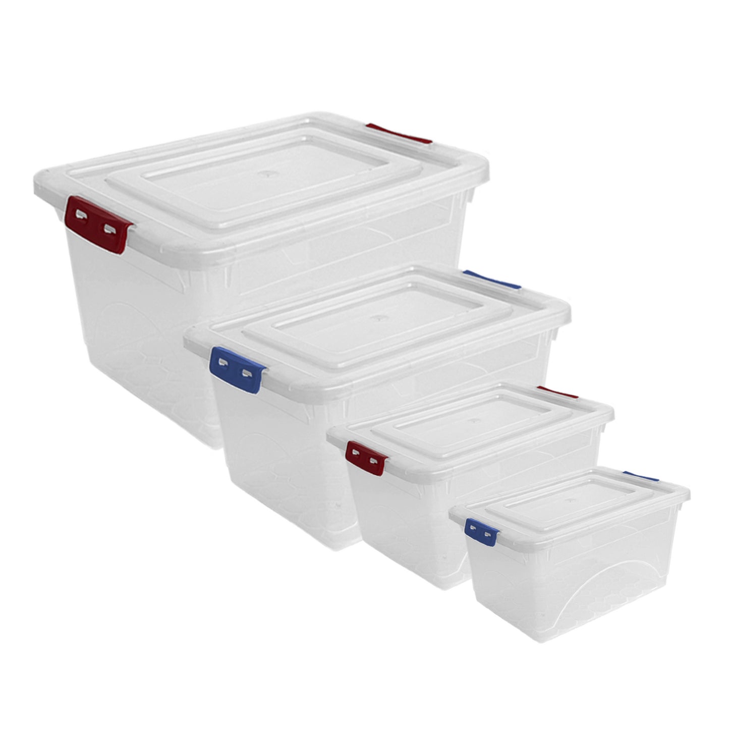 Pack Of 4 Click N Store Boxes