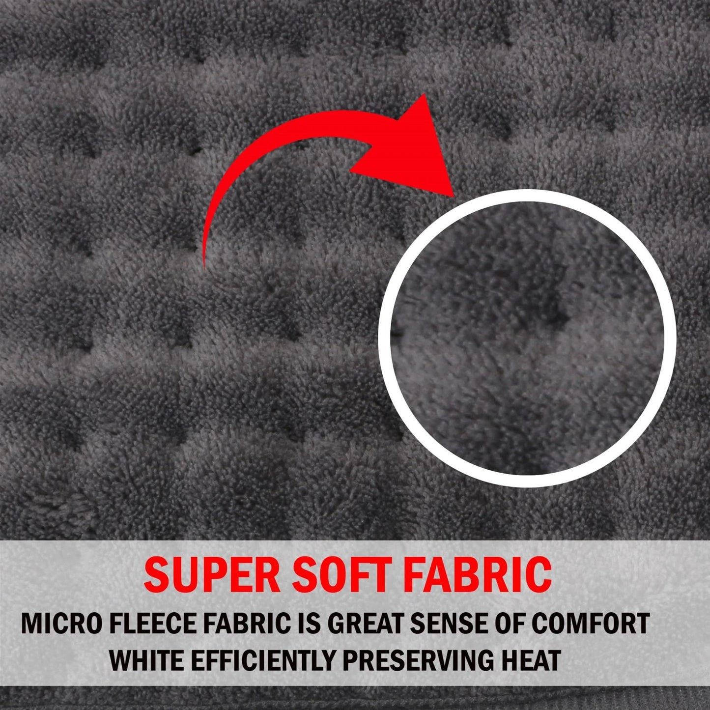 Electric Heating Pad - Grey