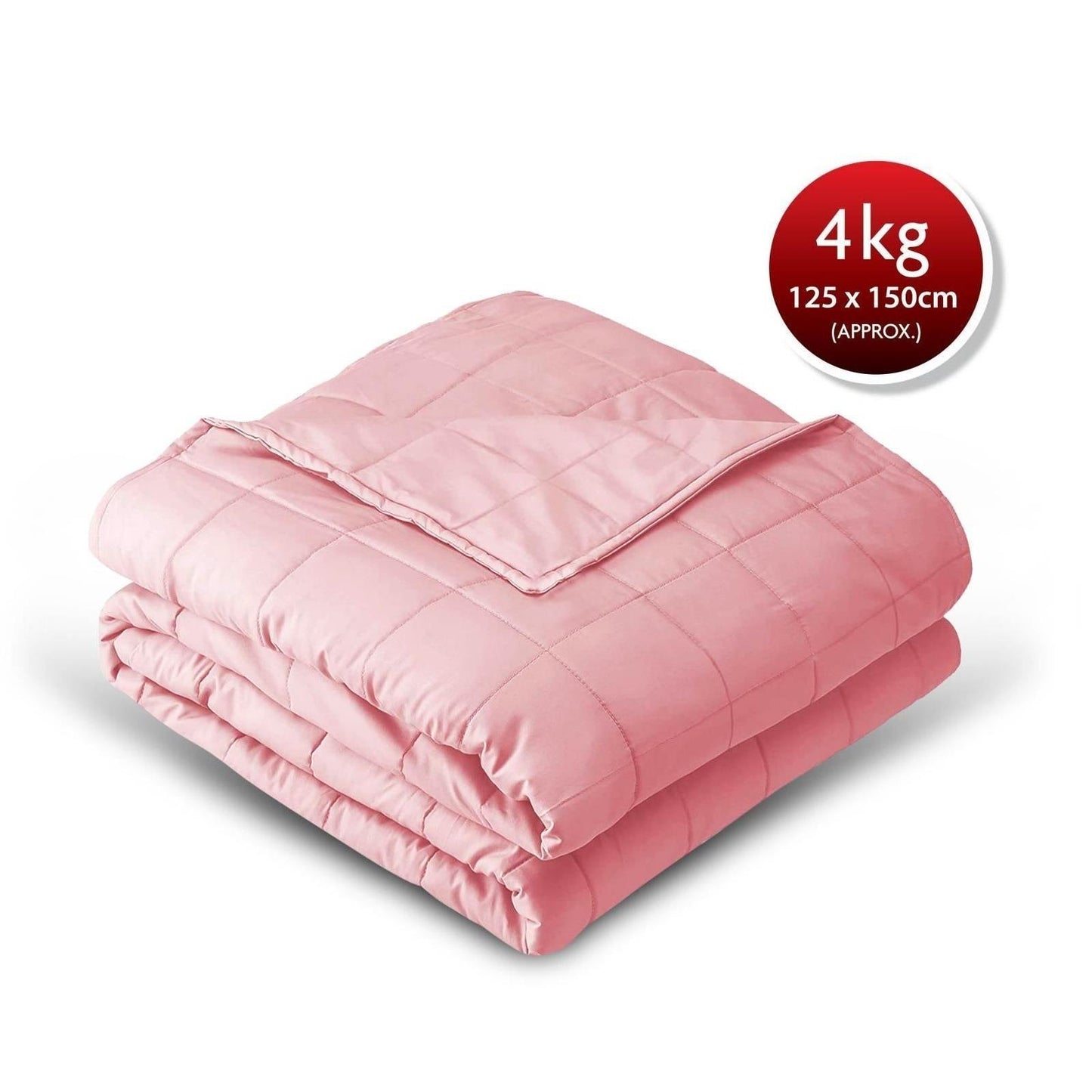 4KG Pink Weighted Blanket 125*150cm