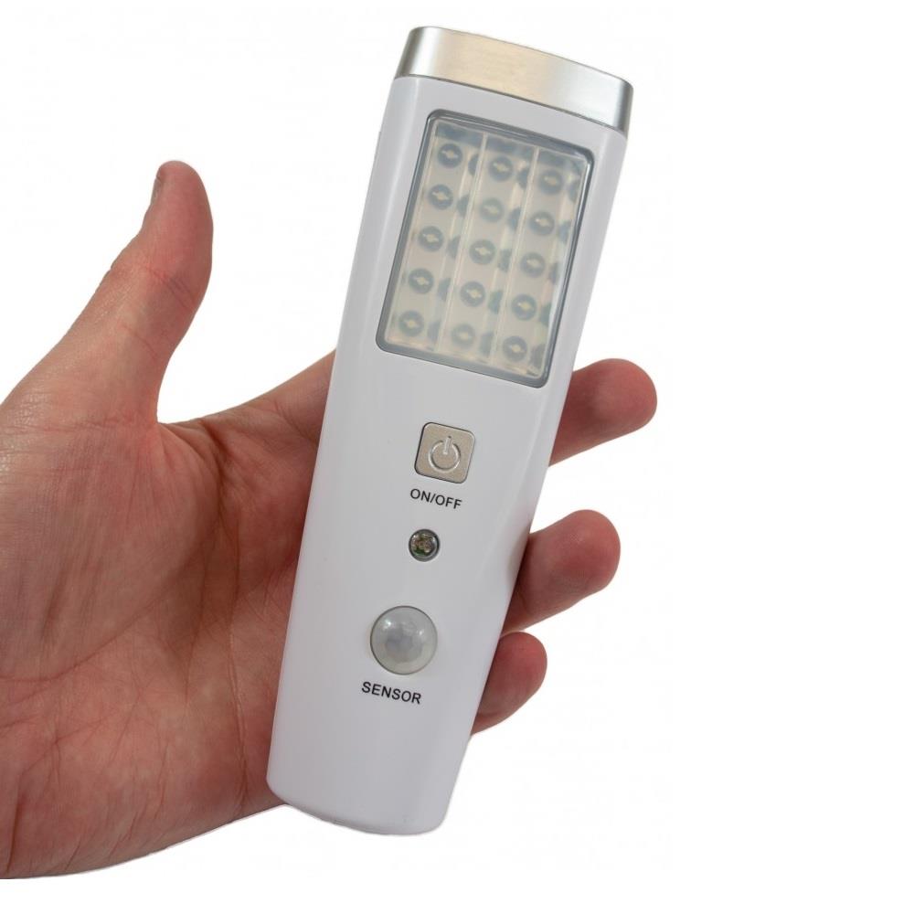 LED RECHARGEABLE EMERGENCY SENSOR LIGHT
