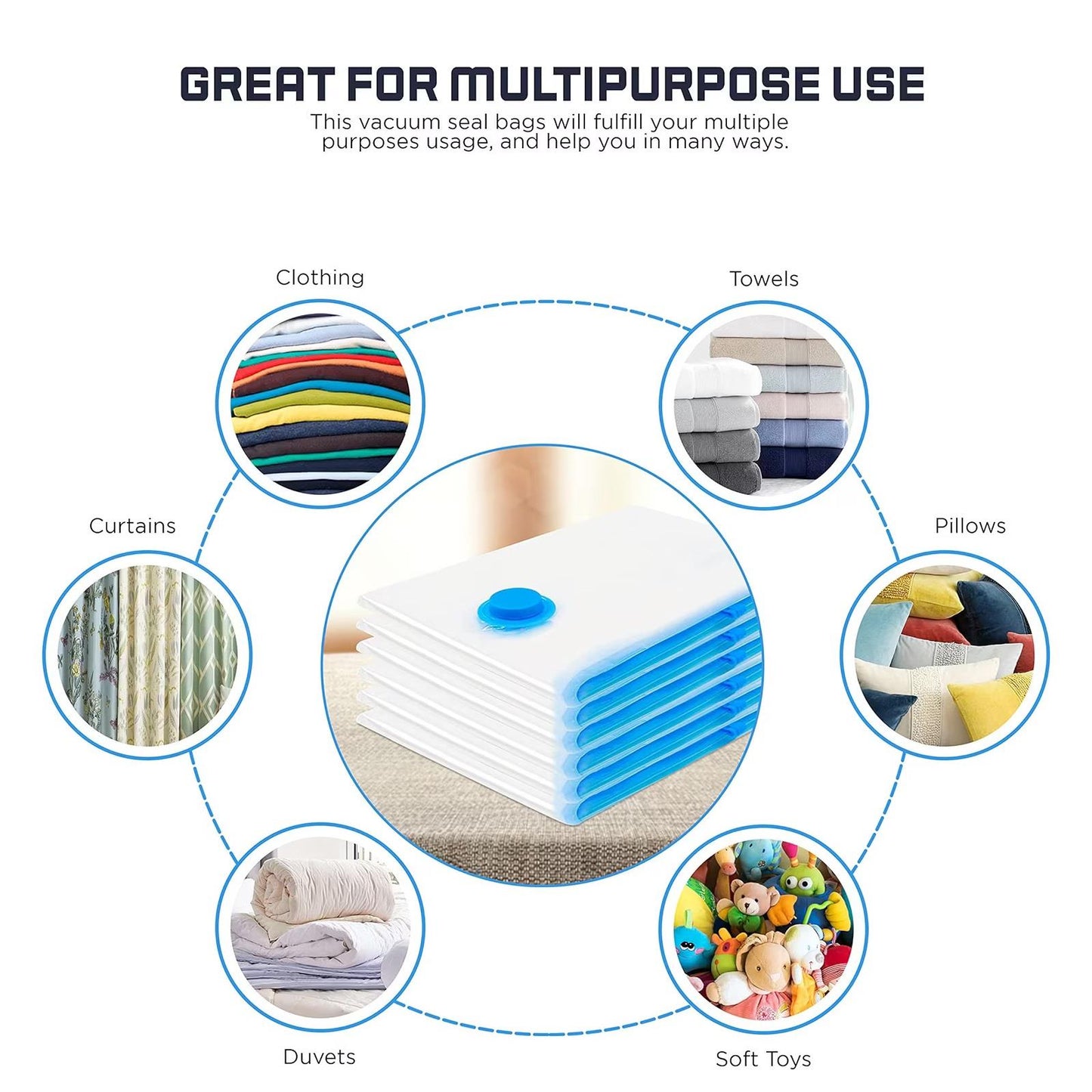 6pcs MaxVac Storage Bags