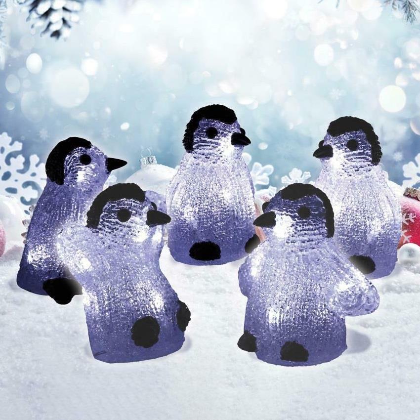 5pc LED Penguin String Lights