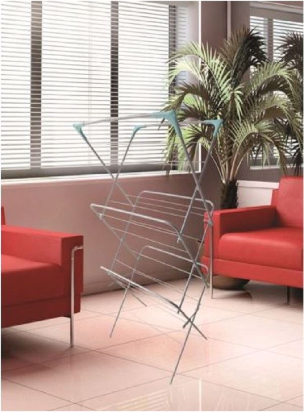 14m 3 Tier Airer Aqua/Grey