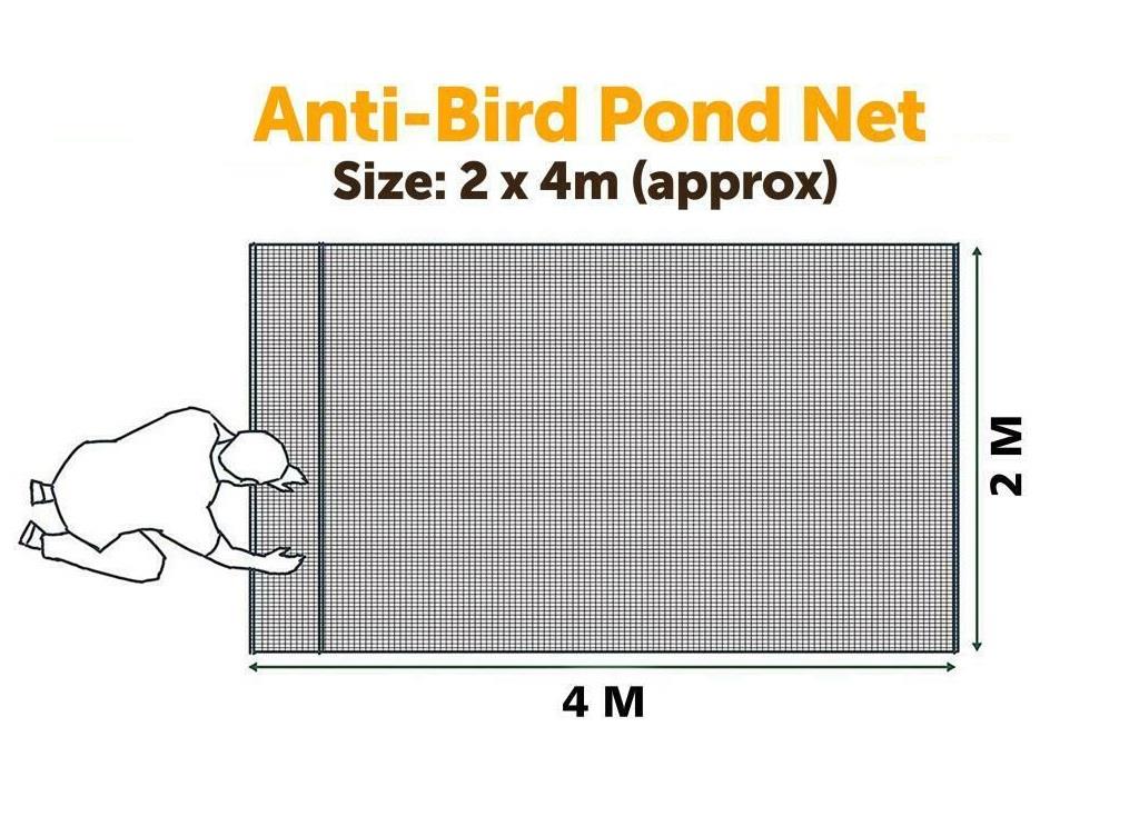 1pc Anti Bird Pond Net 2x4m