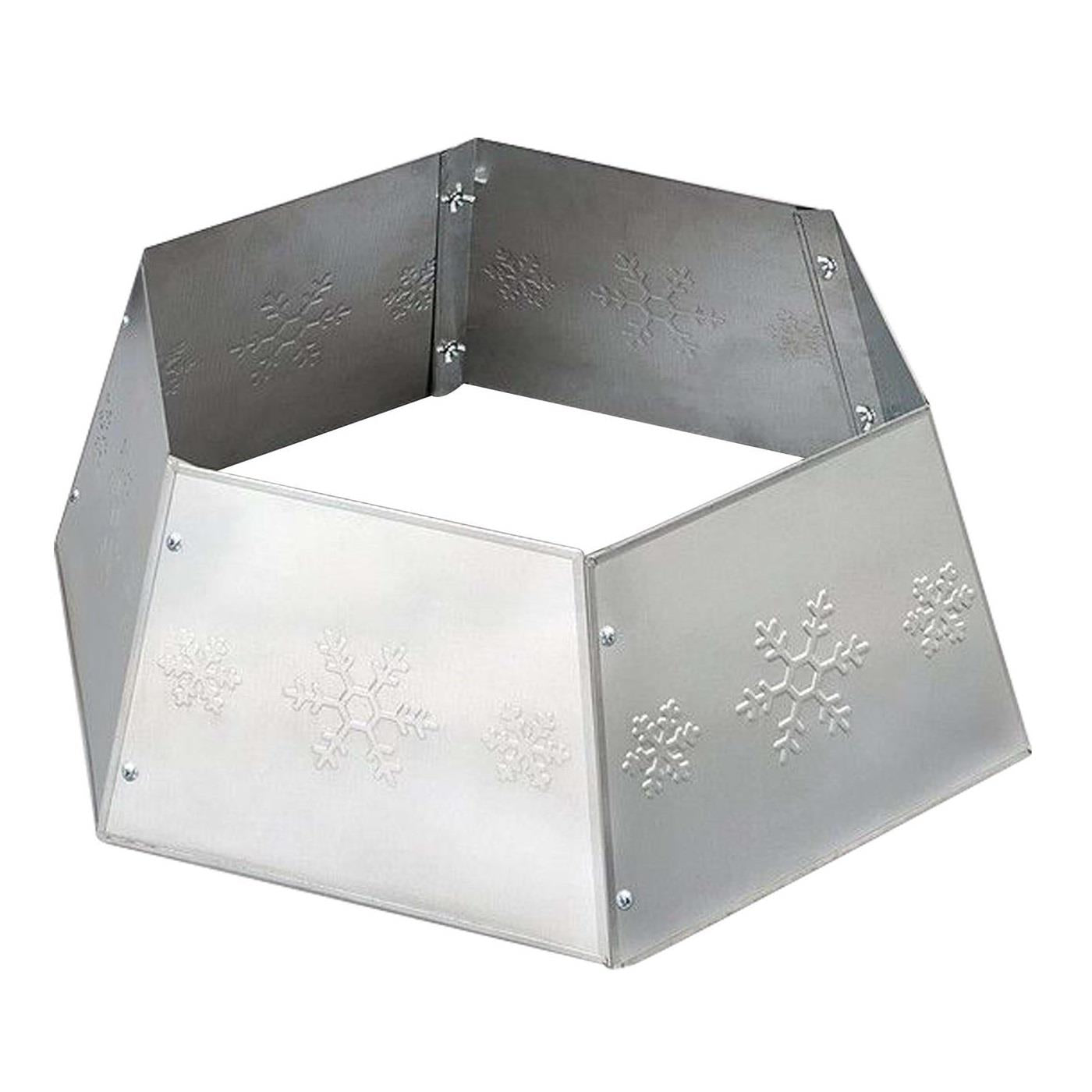 Sliver Hexagonal Christmas Tree Skirt
