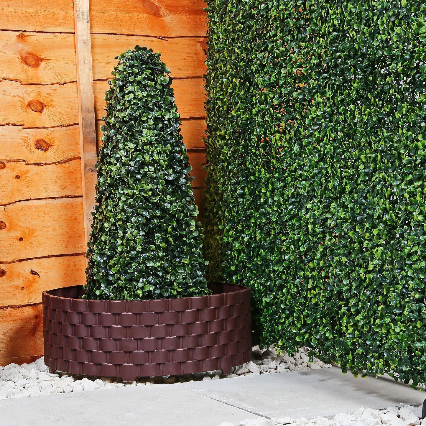 8Pk Garden Patch Border Set (Brown)