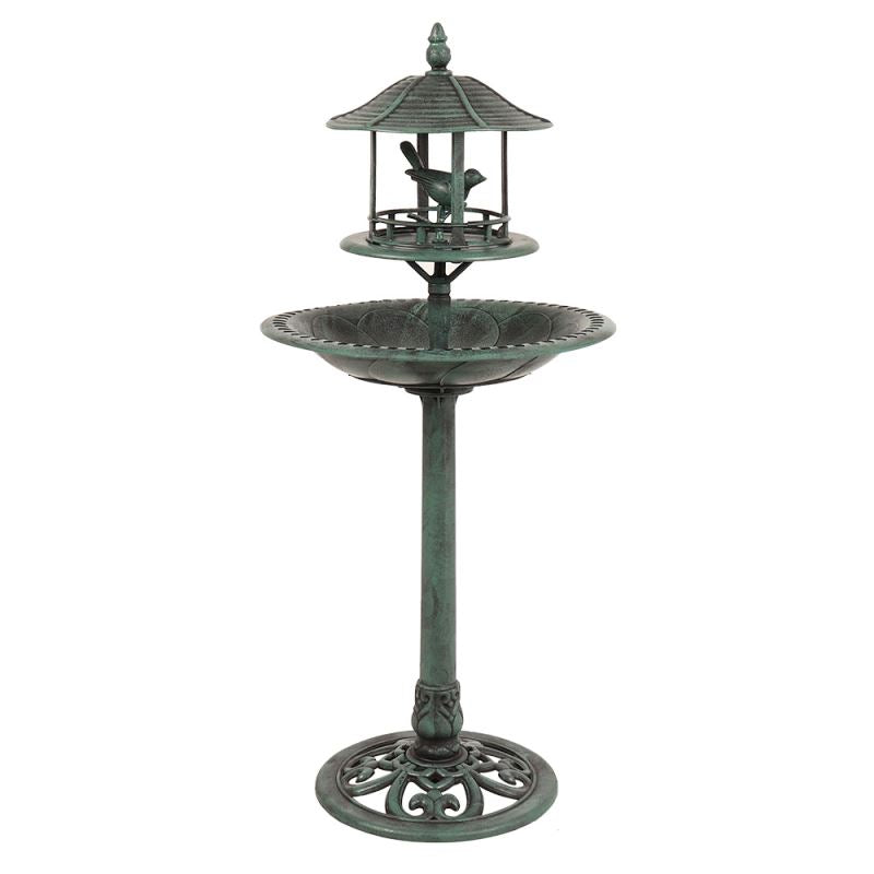 Ornamental Bird Bath & Feeder.
