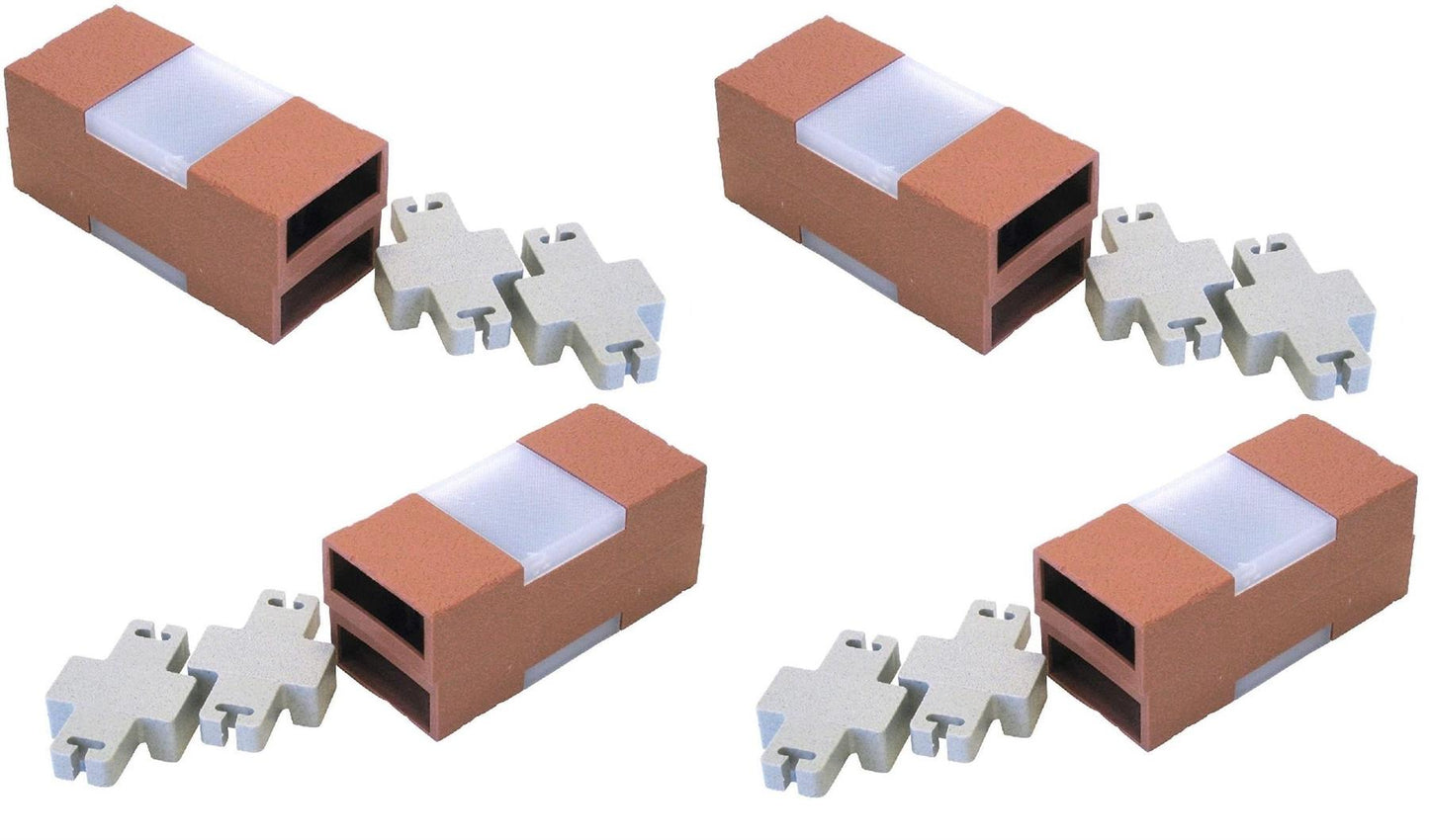 40Pk Solar Operated Brick Edging (Terracotta)