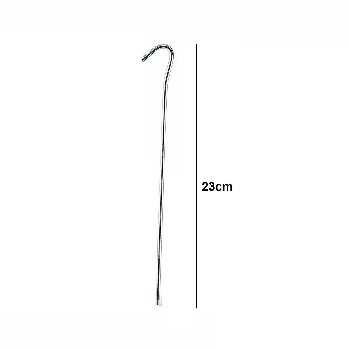 10pk Tent Peg 9" Steel Round