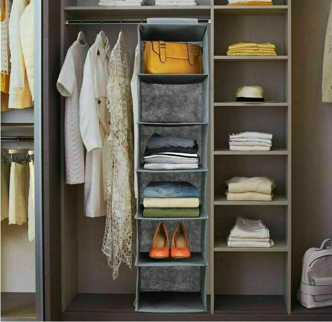 5 Tier Wardrobe Hanging Organiser
