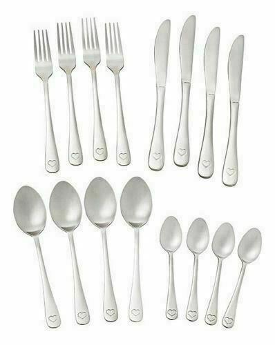 16Pc Hearts Sabichi Cutlery Set