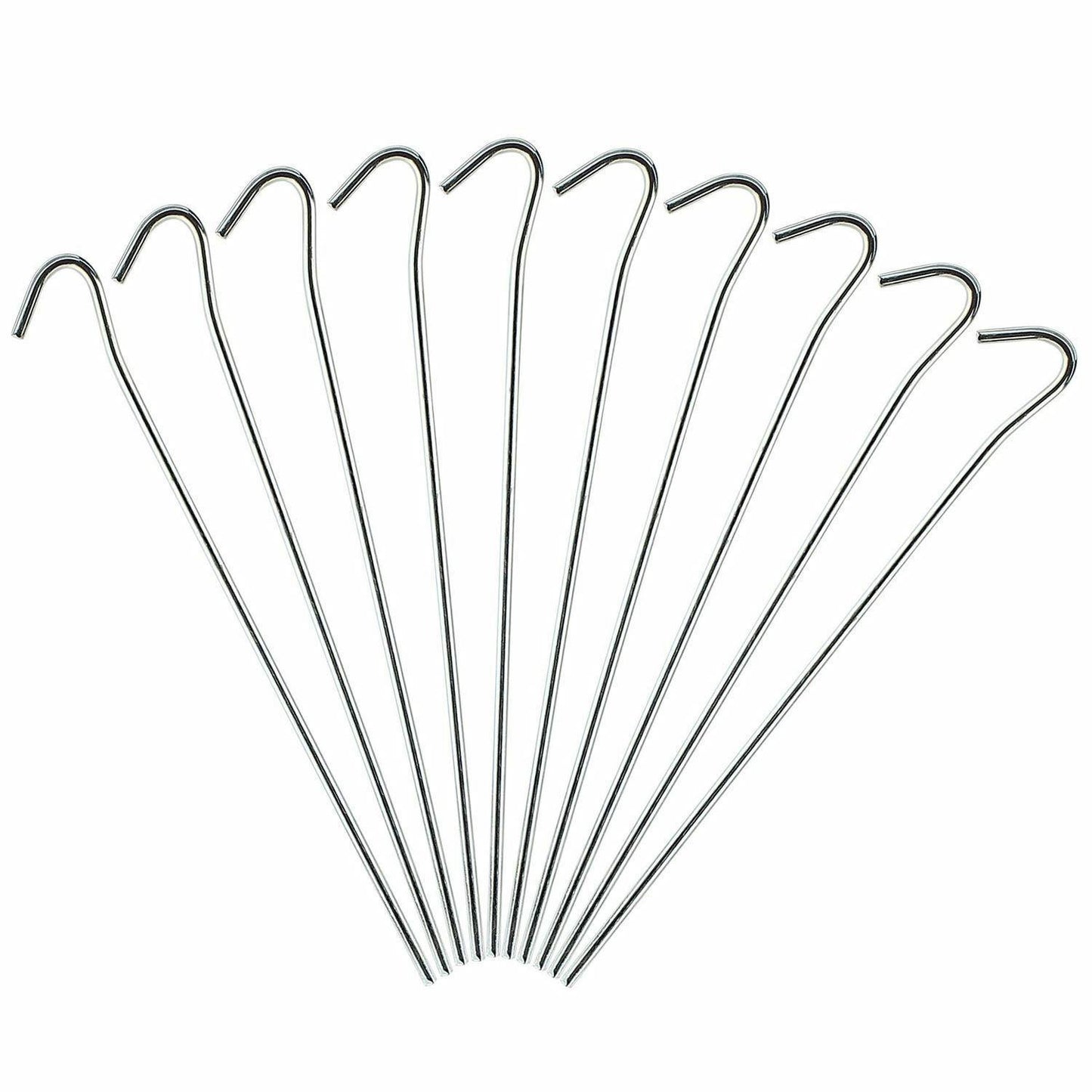 10pk Tent Peg 9" Steel Round