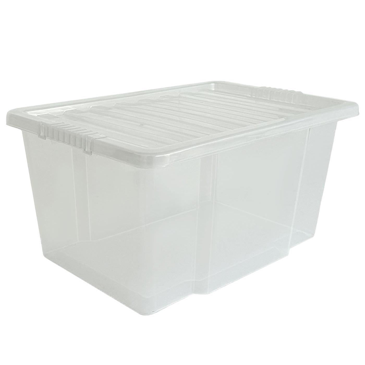 50L Storage Box & Clear Lid