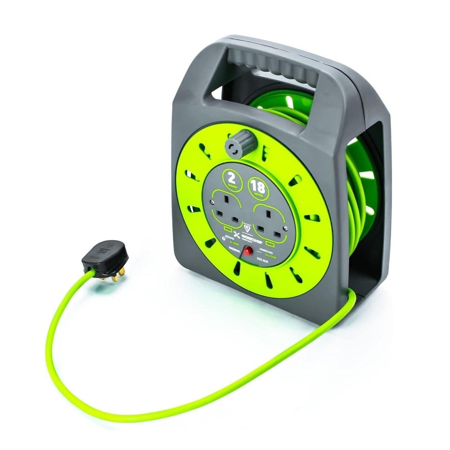 Status 2 socket 18 Metre Cable Reel