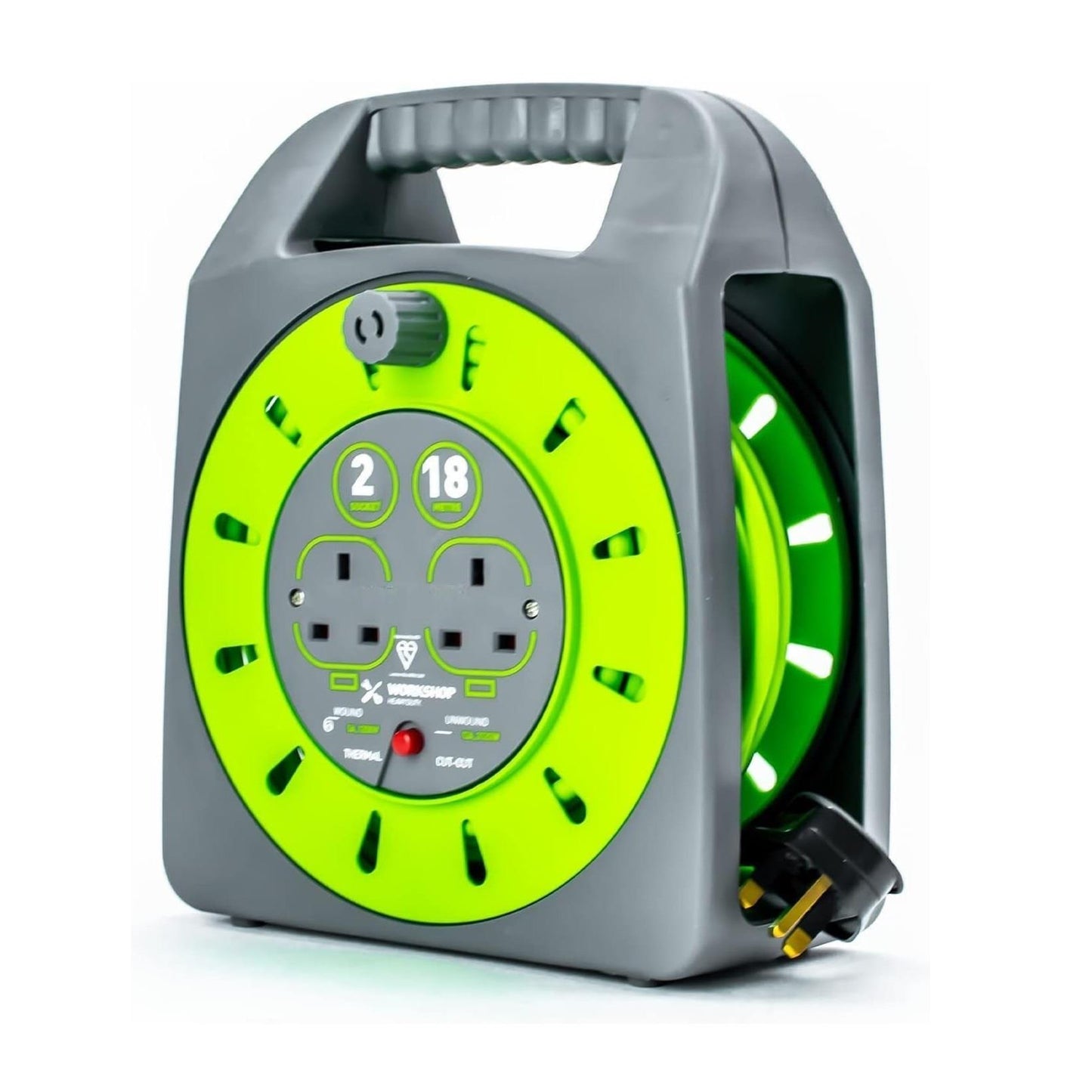 Status 2 socket 18 Metre Cable Reel