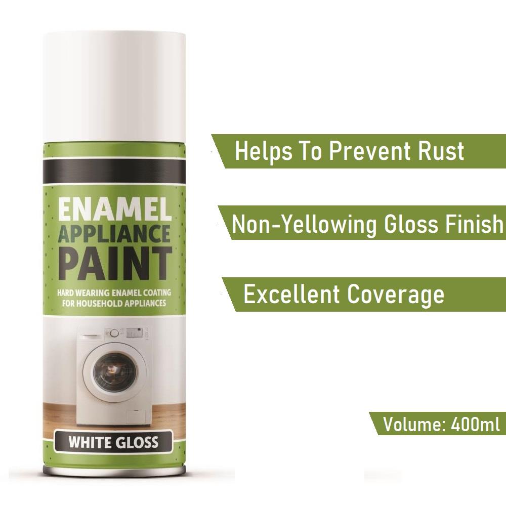 Enamel Appliance White Paint Spray 400ml