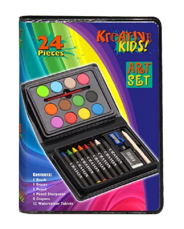 24pc Art Set In Display Box