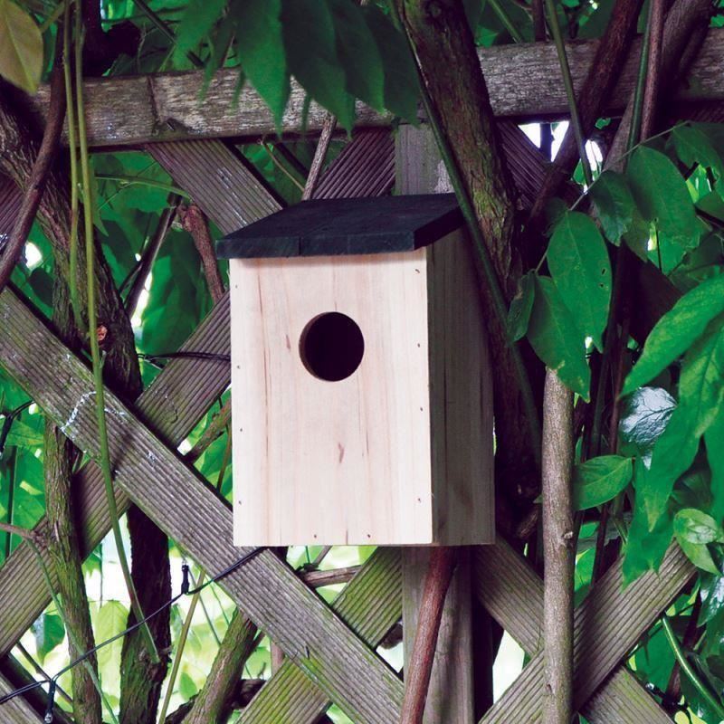 4 X Wooden Bird Nesting Box