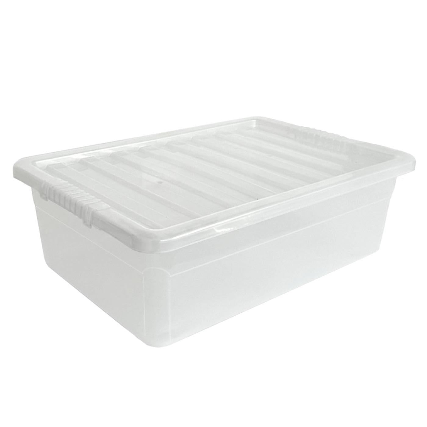 32L Under Bed Box & Clear Lid