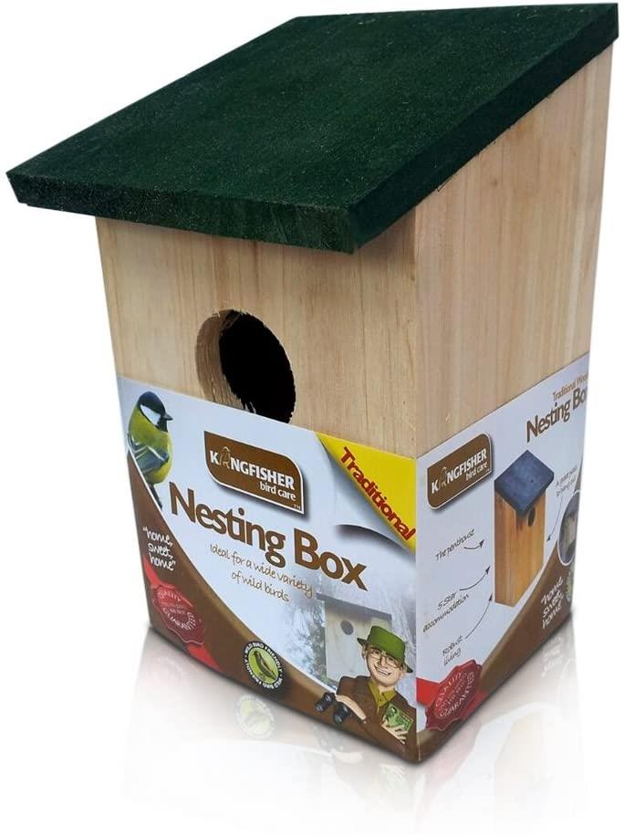 4 x Wooden Bird Nesting Box