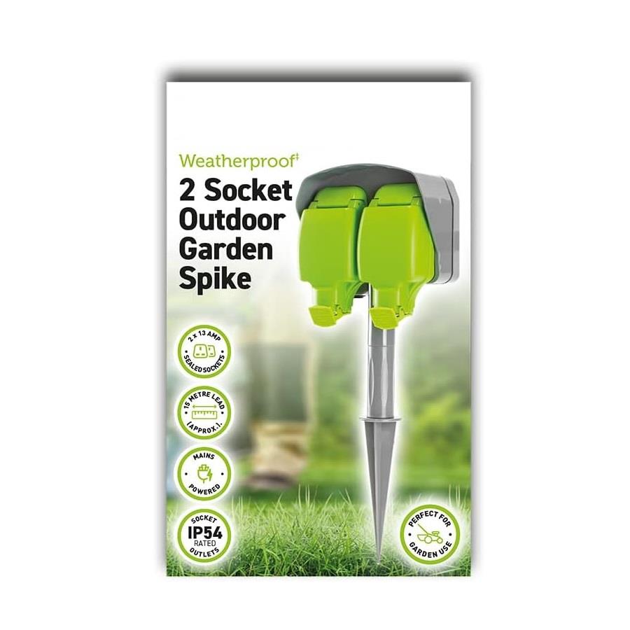 2W 15M Outdoor Spike Socket IP54
