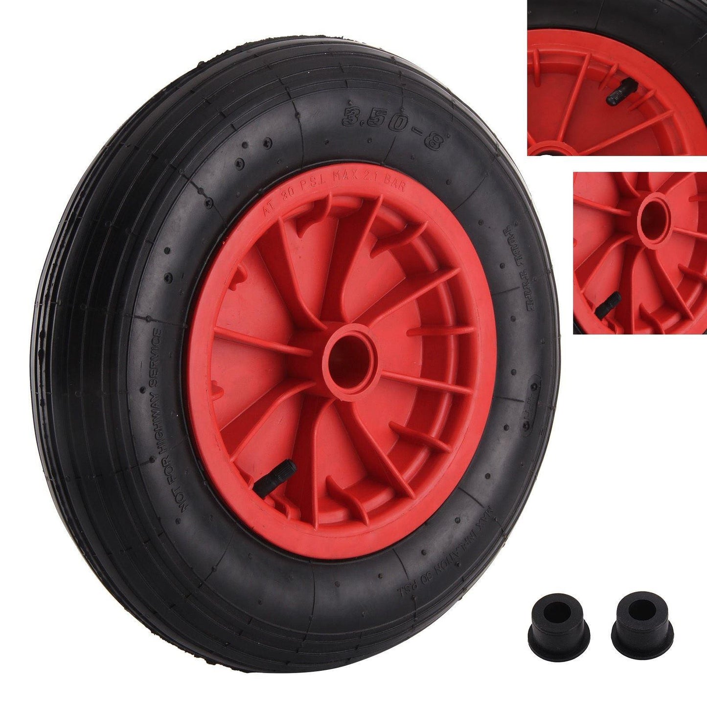 68450C WheelBarrow Tyre Red Large