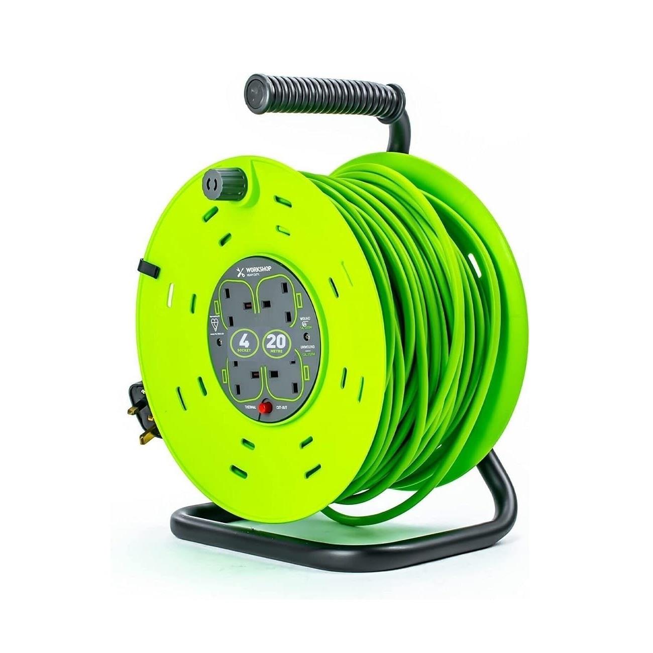 Status 4 Socket - 20 Meter Cable Reel