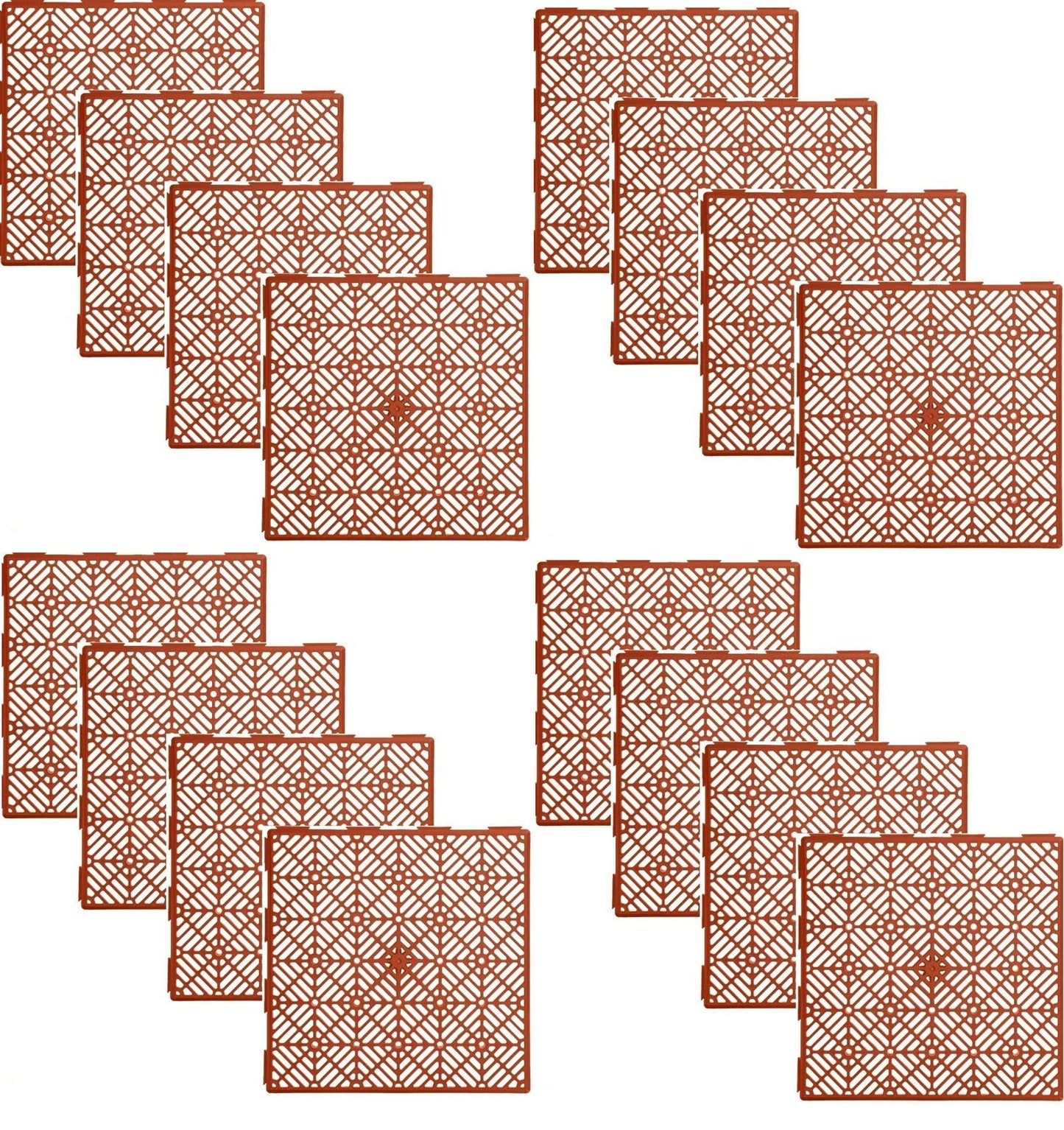 16Pk Garden Mesh Slabs (Terracotta)