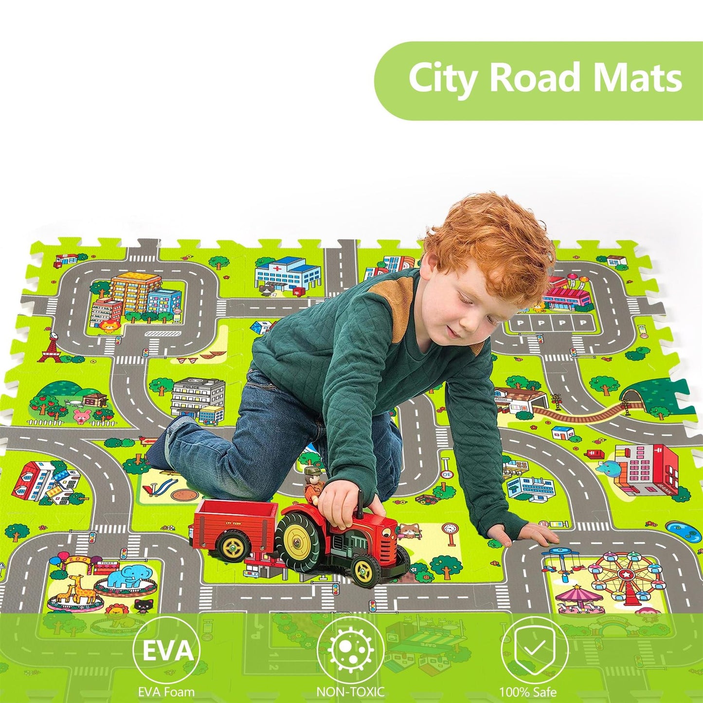 Pack Of 8 Kids Eva Play Mats 60x60cm