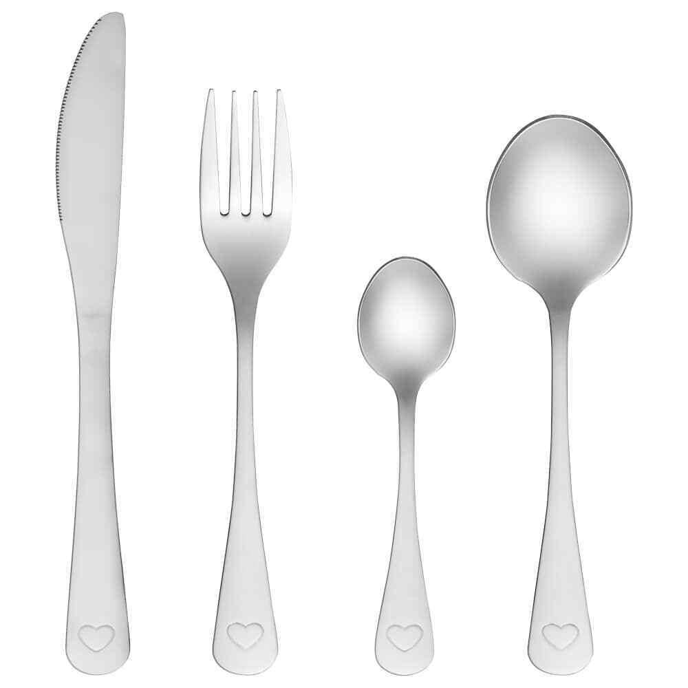 16Pc Hearts Sabichi Cutlery Set