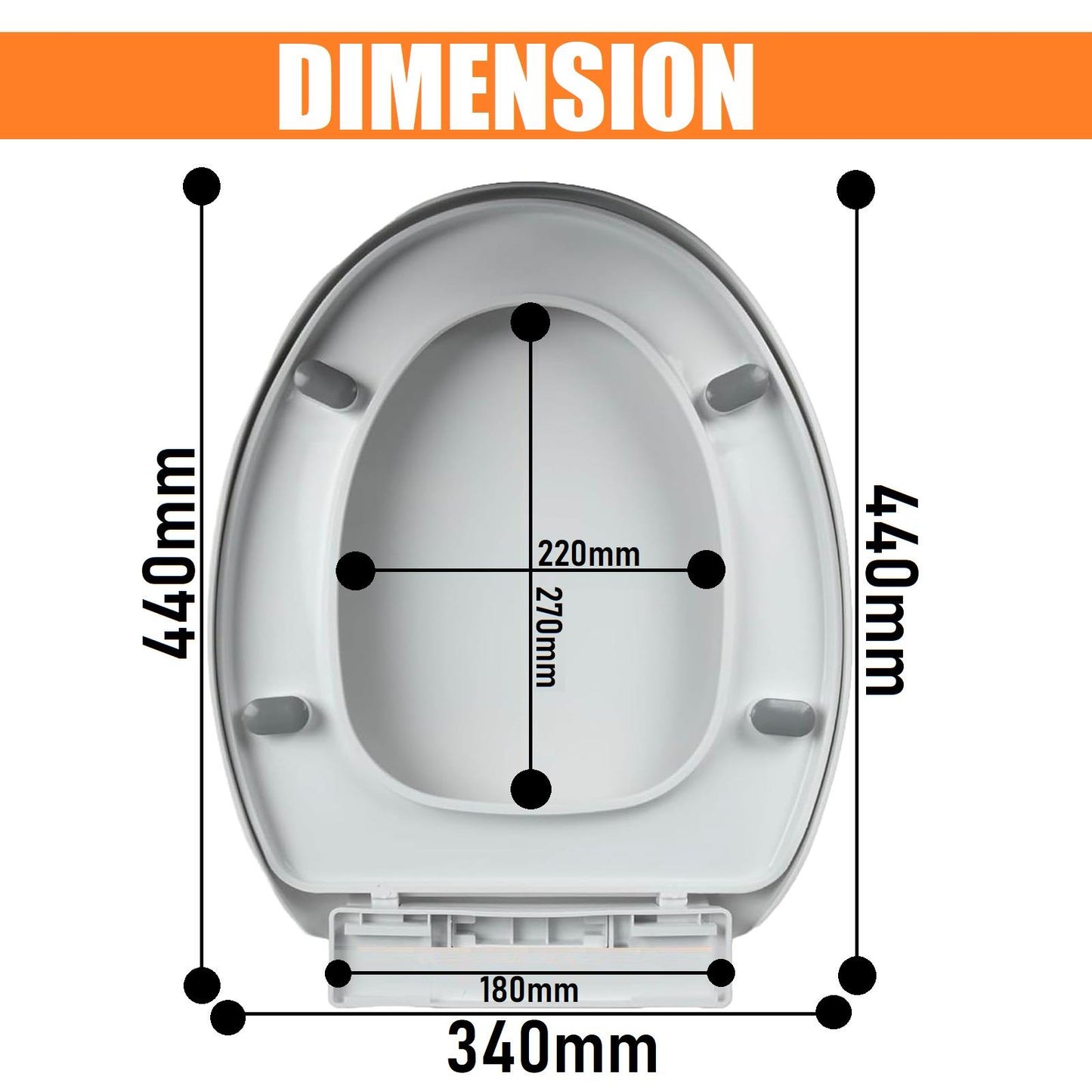 Soft Close Plastic Toilet Seat
