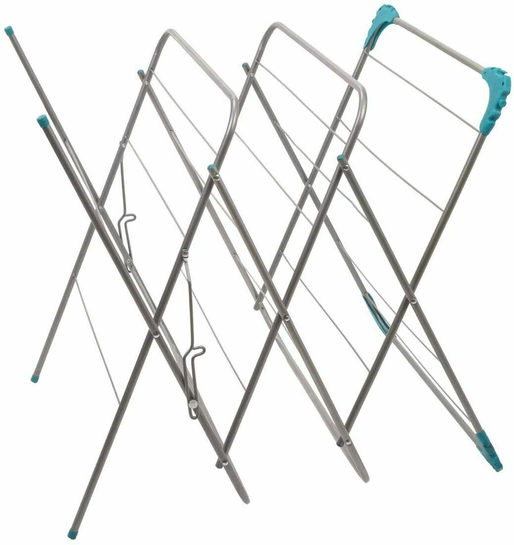 14m 3 Tier Airer Aqua/Grey. (5060520302775)