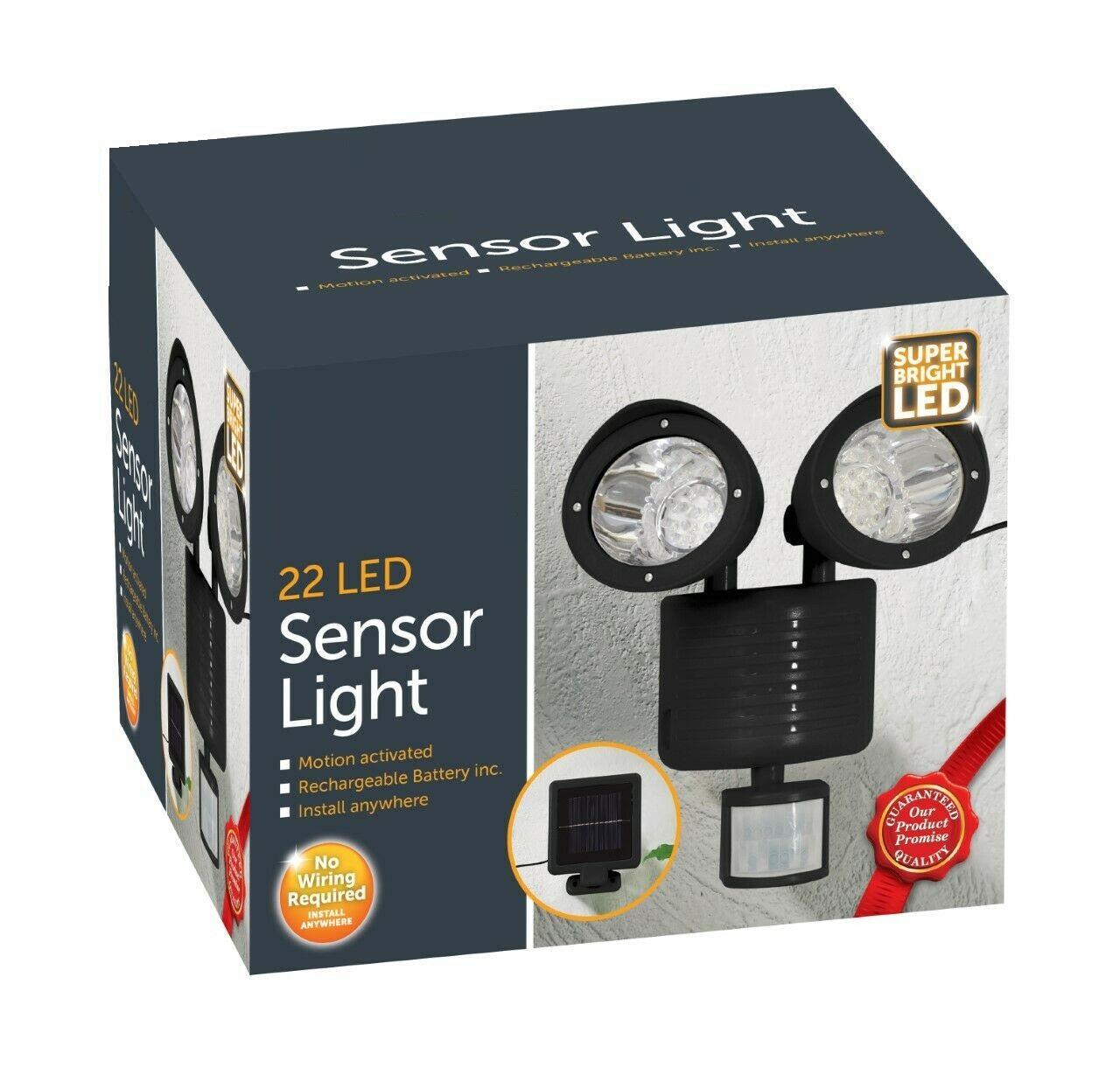 22 LED Solar Sensor Light