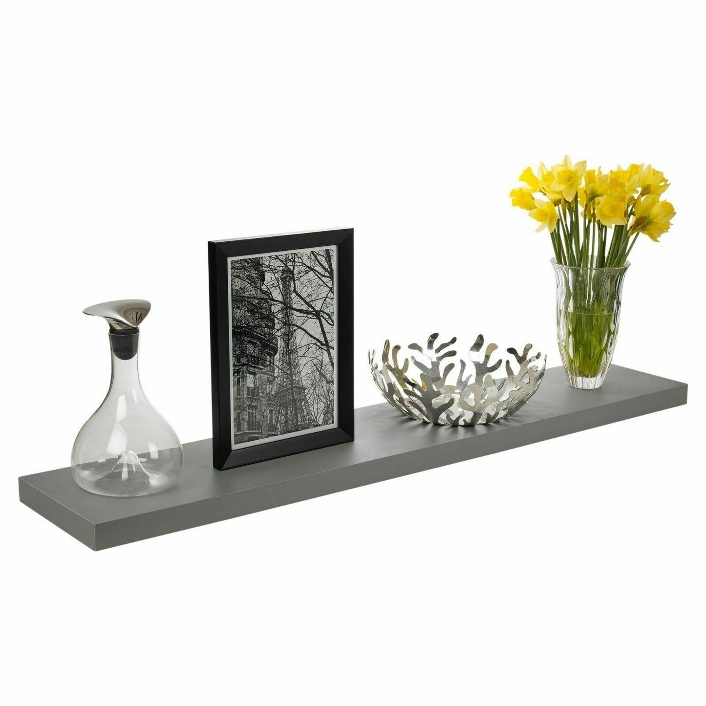 80CM Grey Single Floating Shelf(80 X 23.5 X 3.8CM)