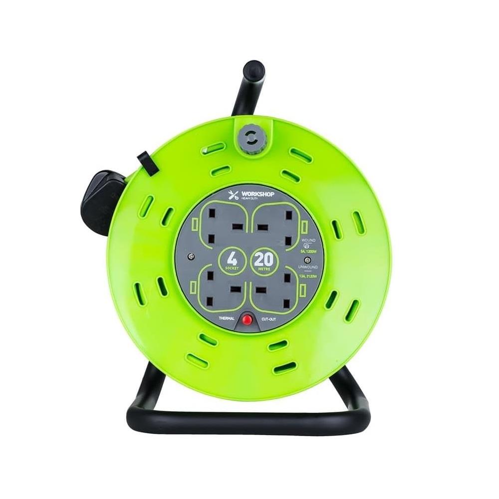 Status 4 Socket - 20 Meter Cable Reel