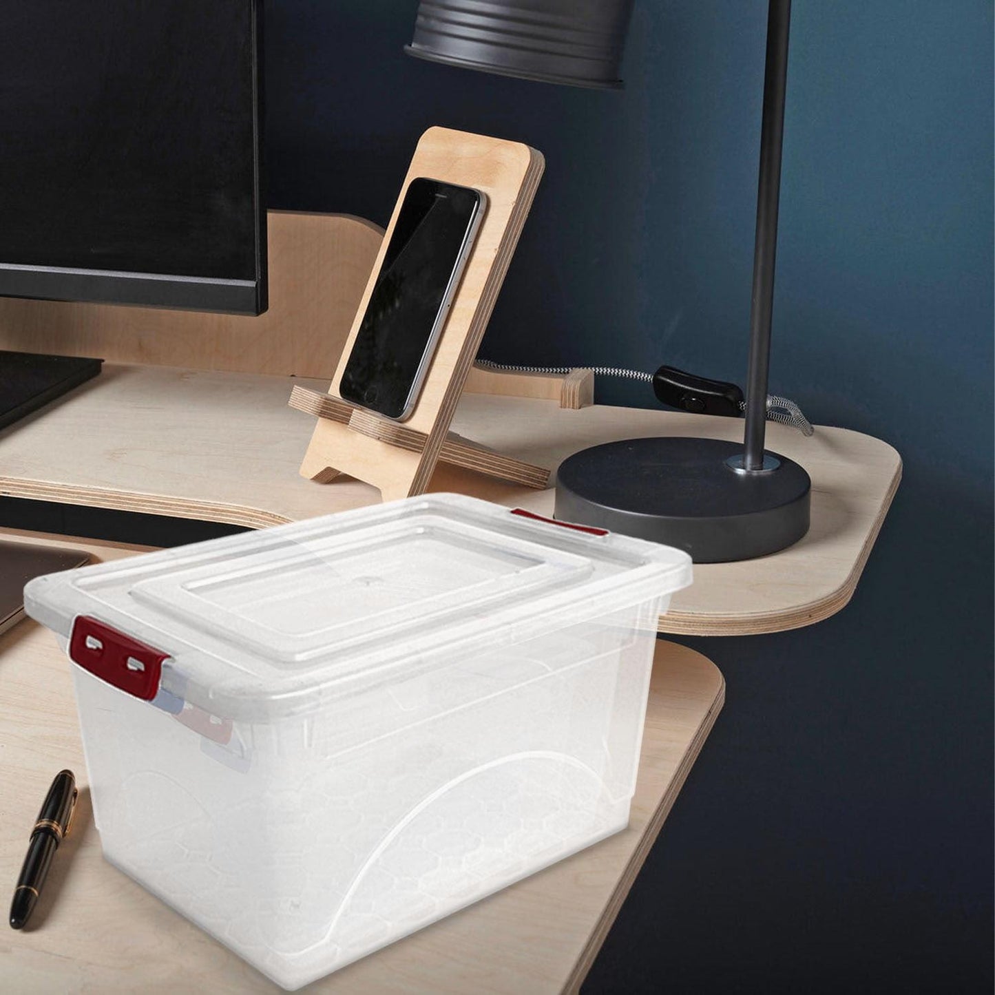 Pack Of 4 Click N Store Boxes
