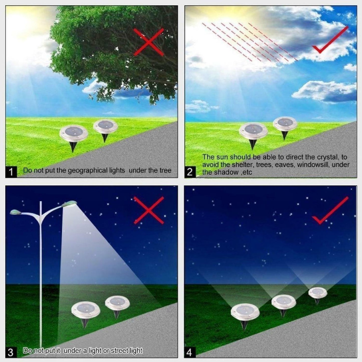 6 x LED Solar Decking Lights