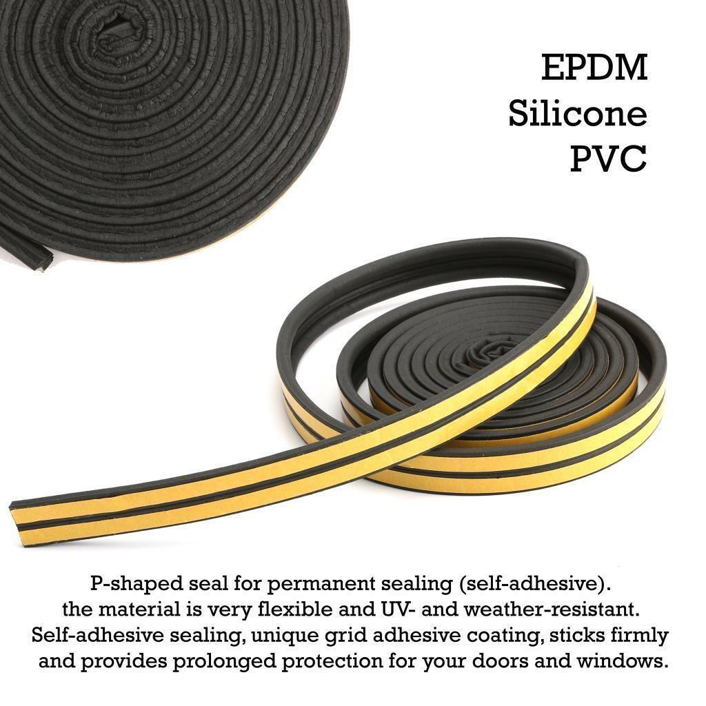 P Type Foam Seal Strip Black