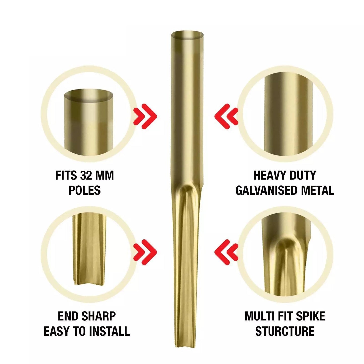 70410H / 32mm Metal Ground Spike