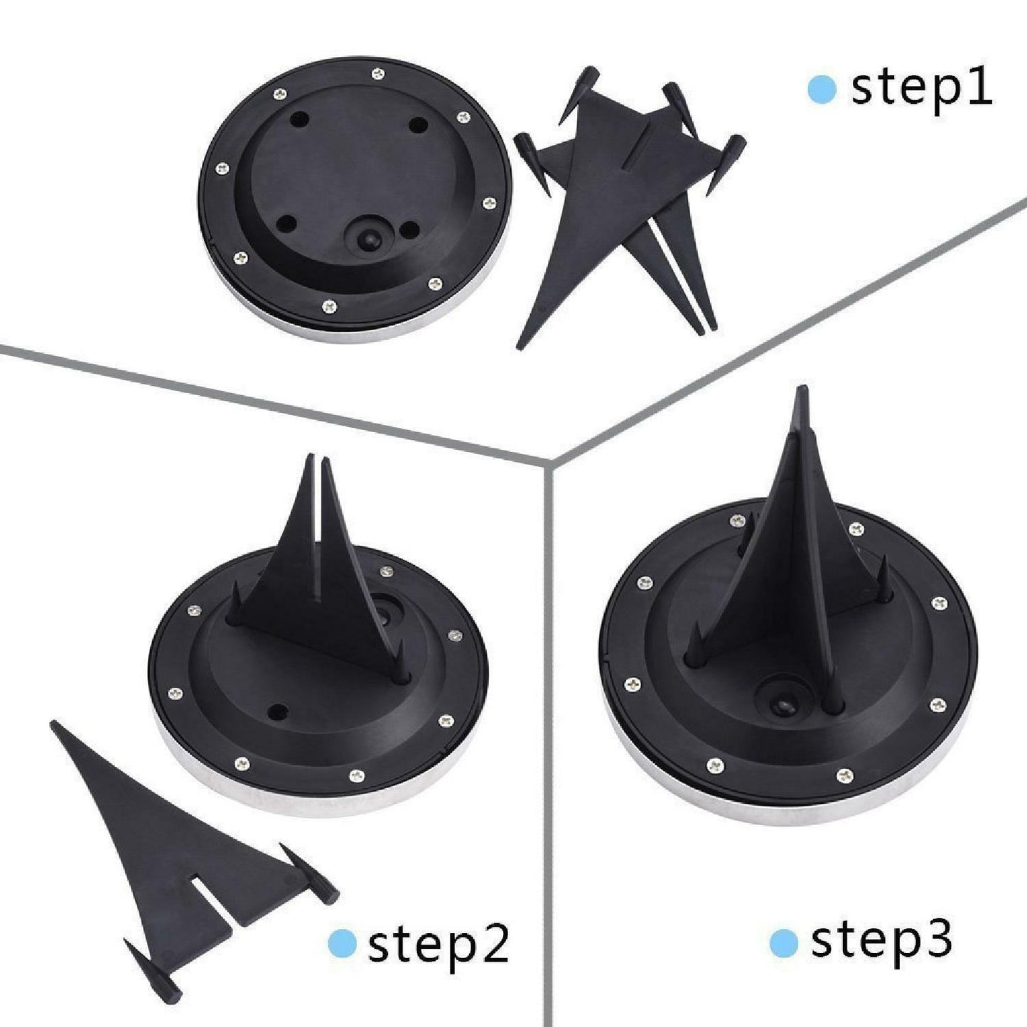 8 x LED Solar Decking Lights