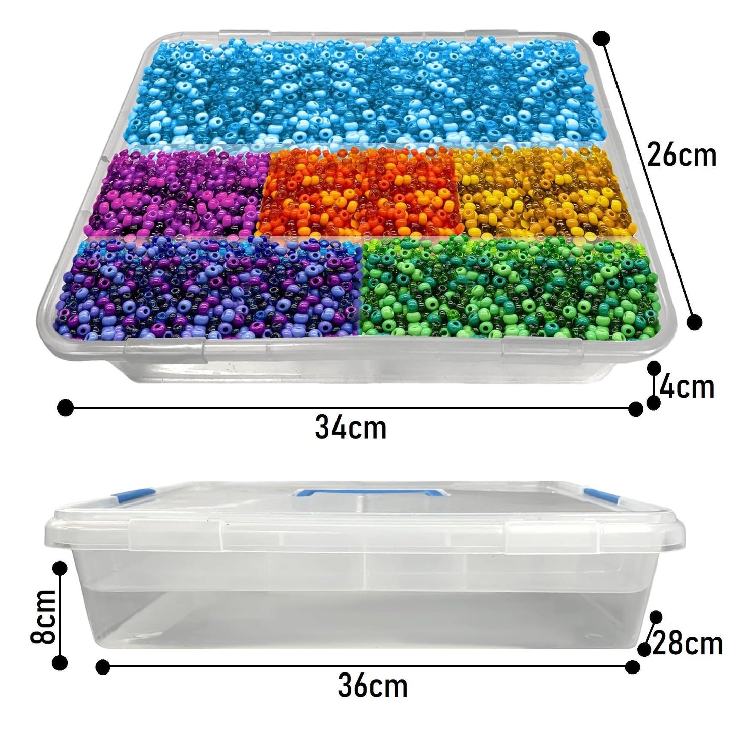 6L Clippy Box With Compartments