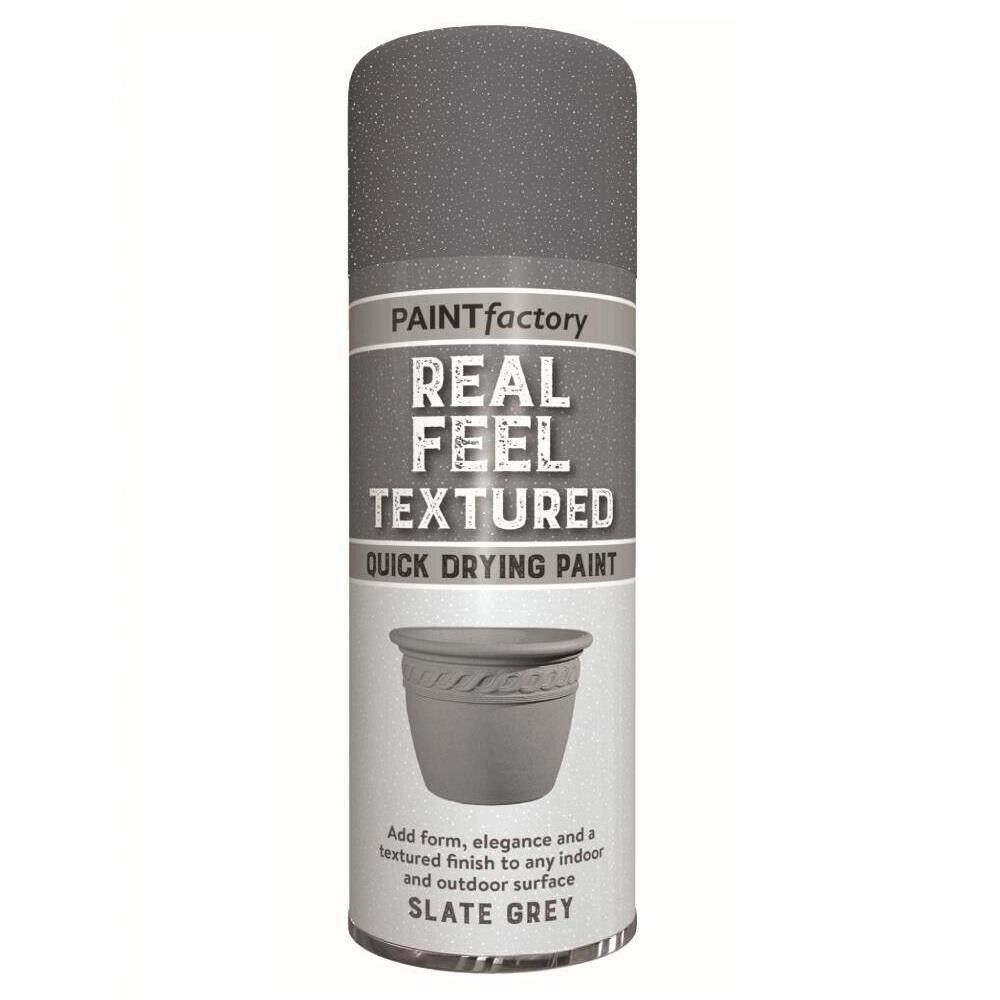 Real Feel Textured Slate Grey Paint 400ml